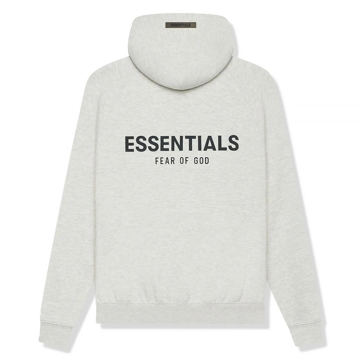 Fear Of God Essentials Reverse Logo Light Heather Oatmeal Hoodie (SS21)