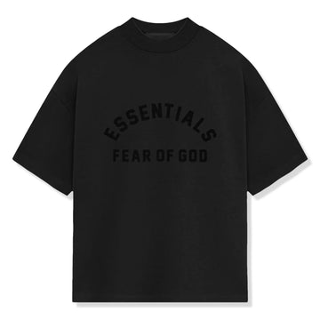 Fear Of God Essentials Heavy Jersey Crewneck Jet Black T Shirt