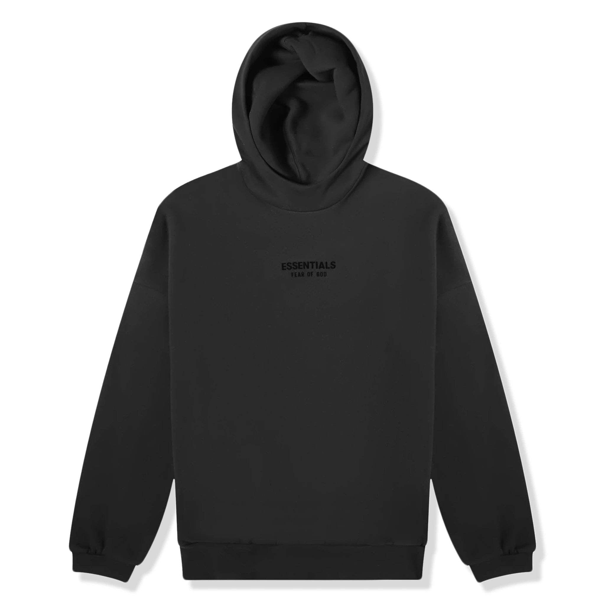 Fear Of God Essentials Jet Black Hoodie (FW23)